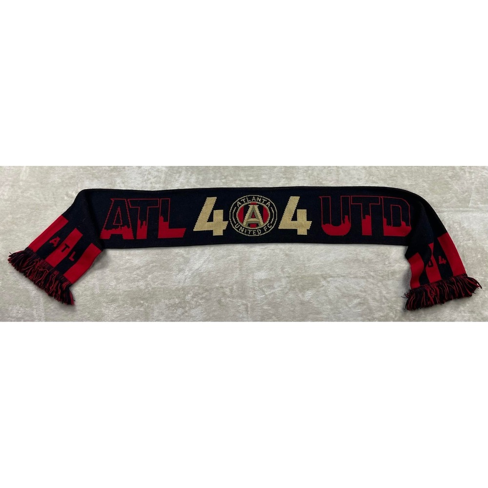 Atlanta United FC Ruffneck Scarf We Are The A ATL 404 UTD Black Red Gold Soccer